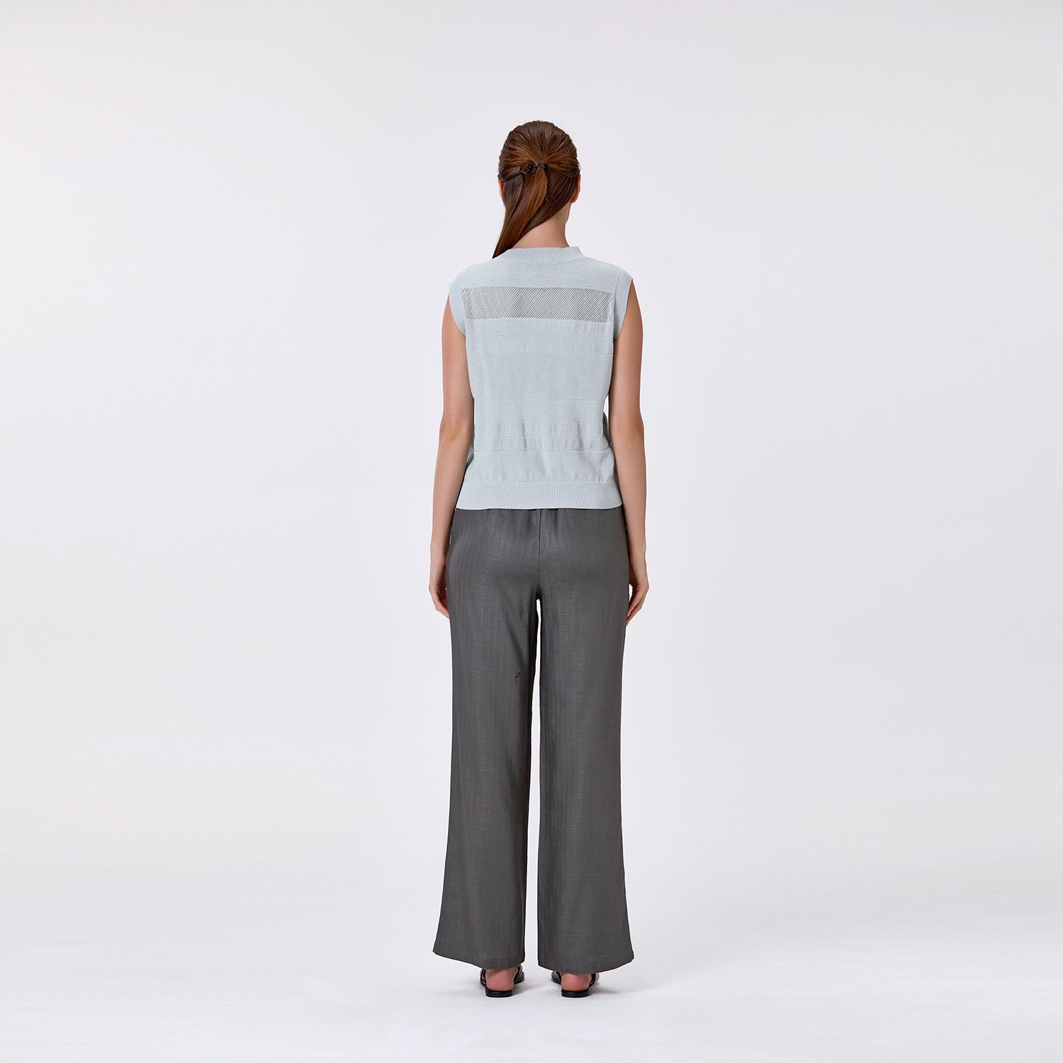 Top en maille sans manches