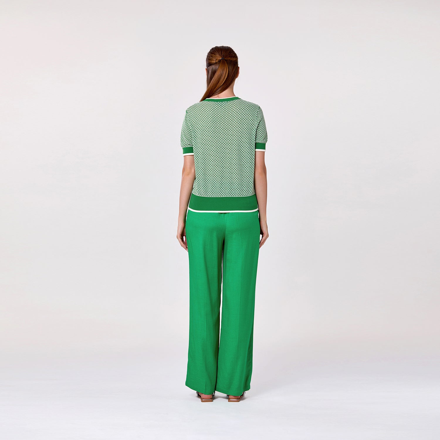 Pull en coton à manches courtes