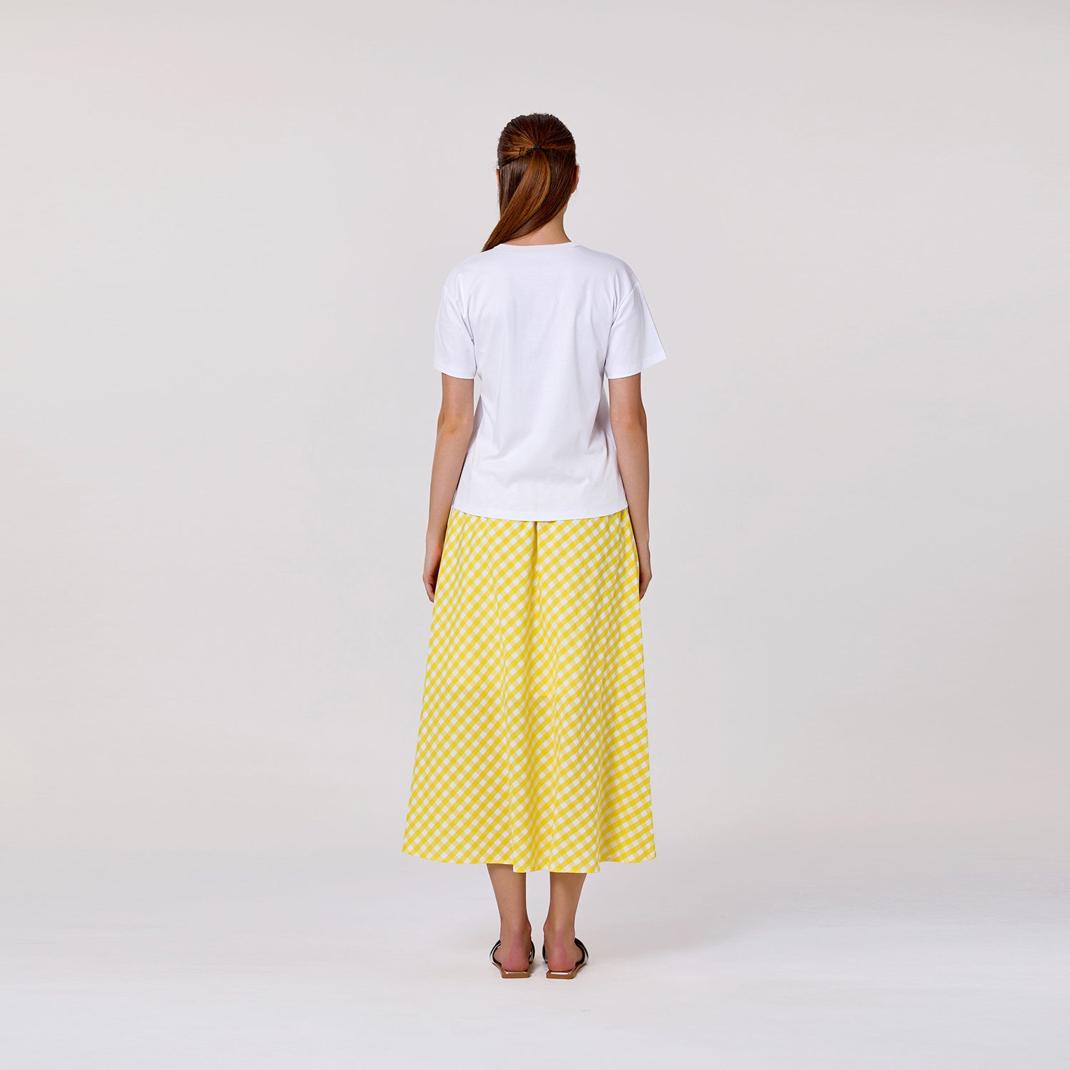 T-shirt basique en coton avec motif imprimé