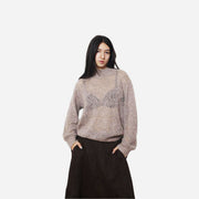 Pull en mélange de laine à col montant