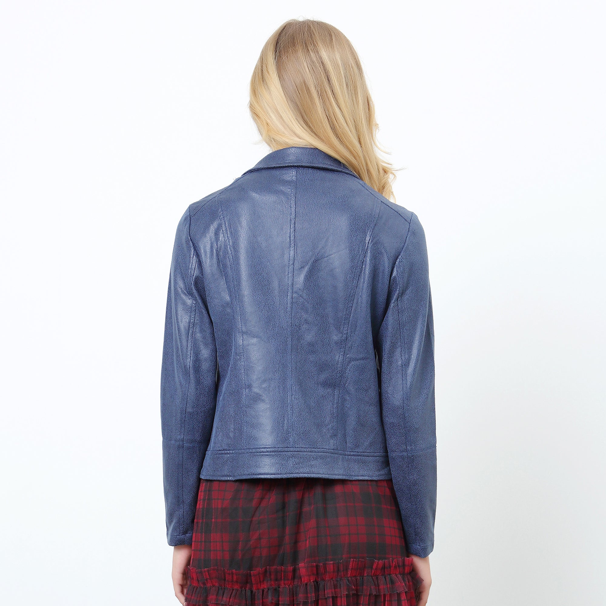 Veste courte style perfecto à zips