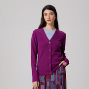 Cardigan à encoluve V