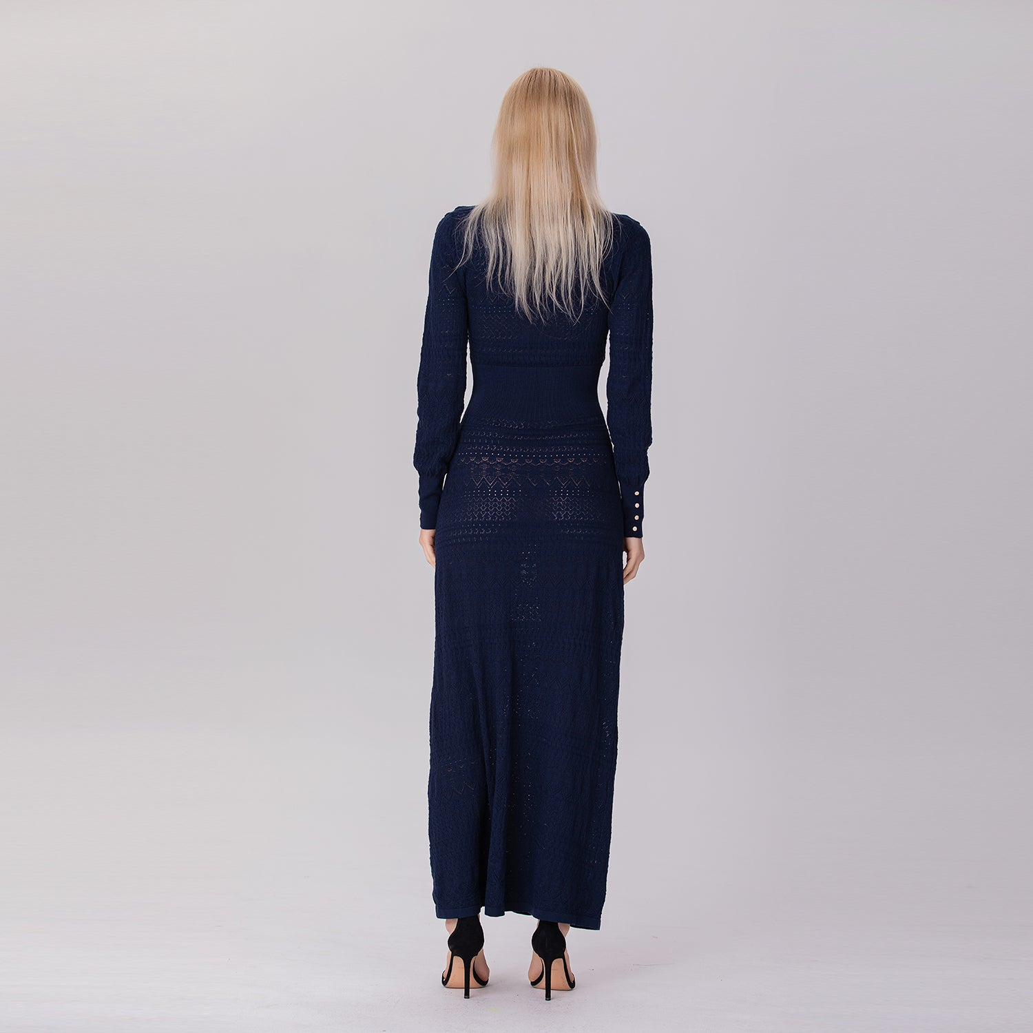 Robe longue à col ouvert