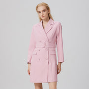 Manteau tailleur à large ceinture