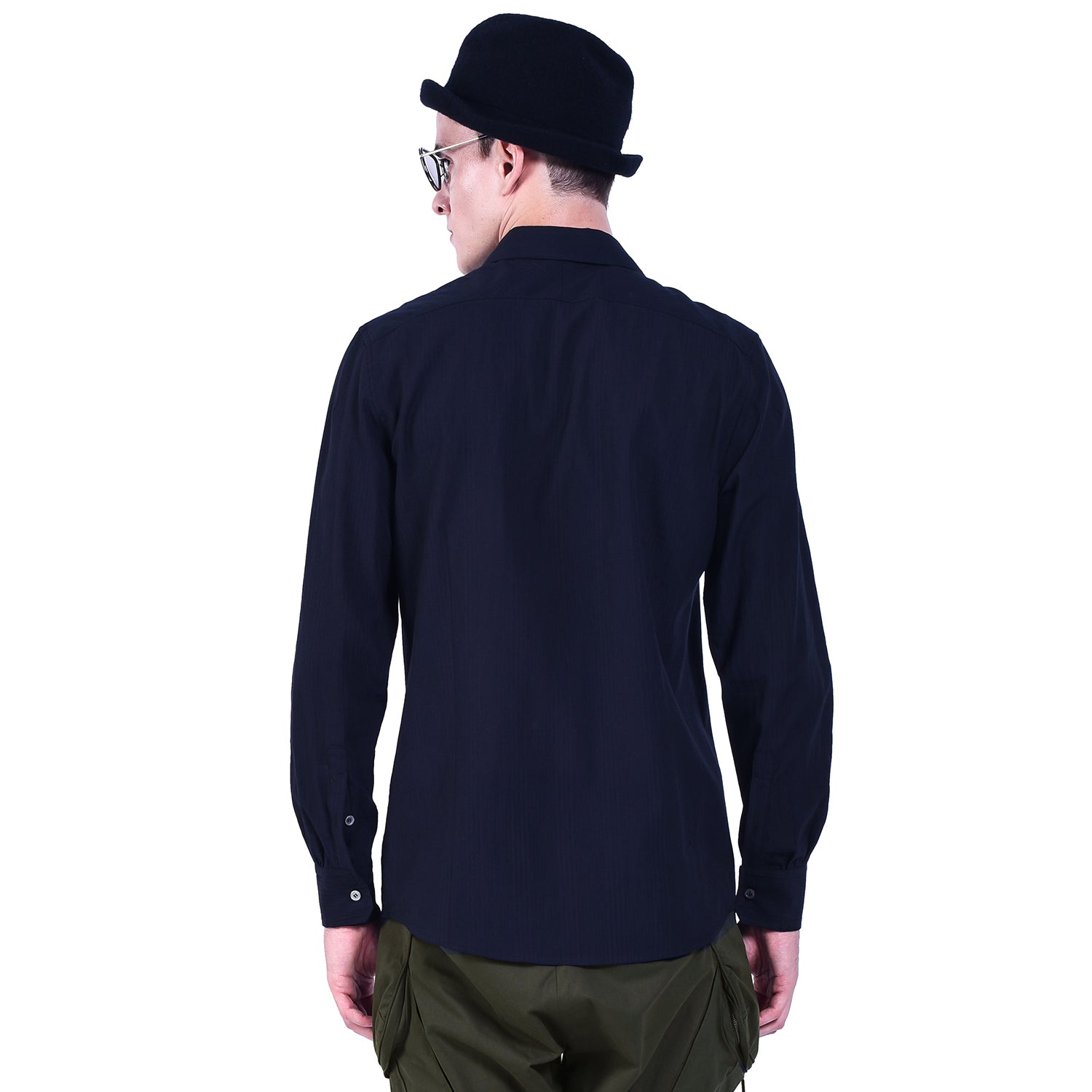 Chemise à manches longues avec double col amovible