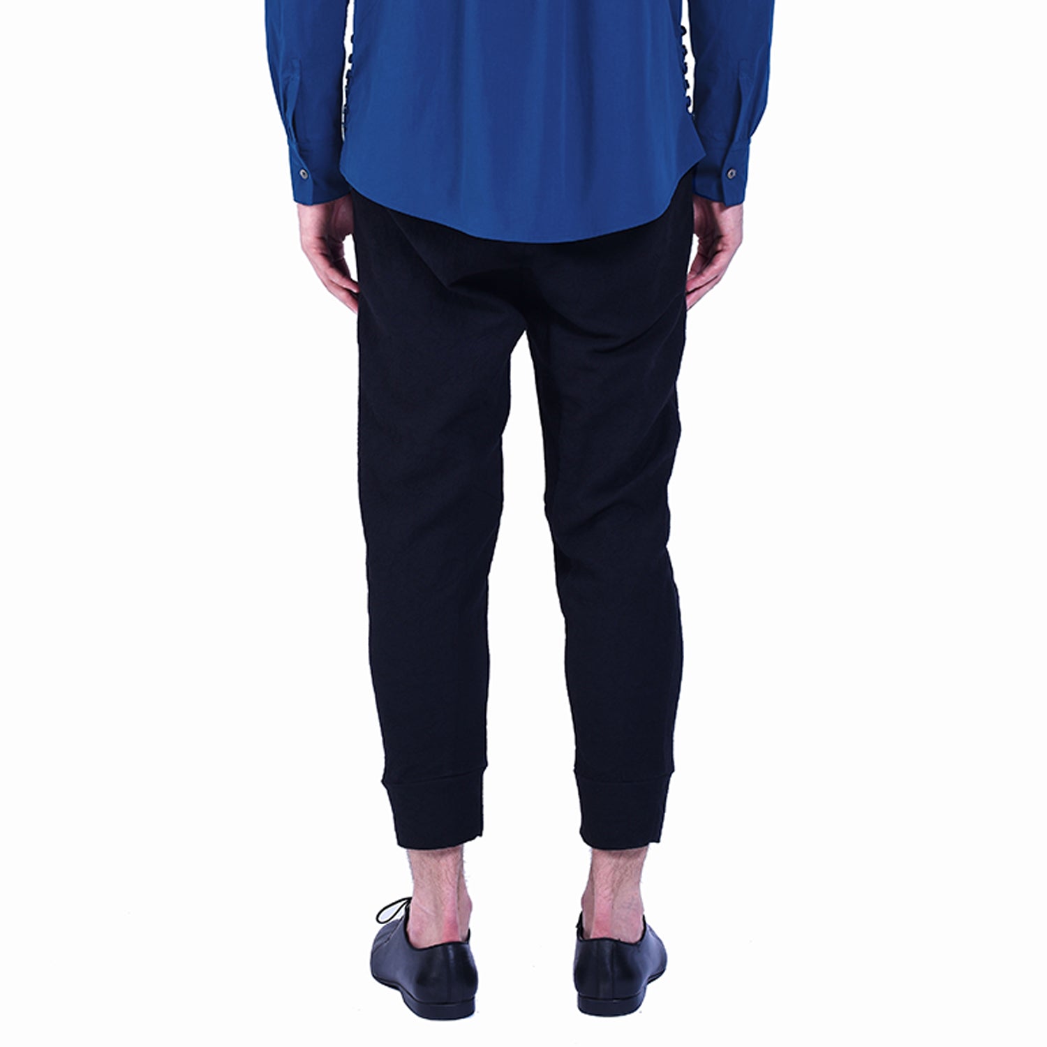 Pantalon fuselé en jacquard de coton