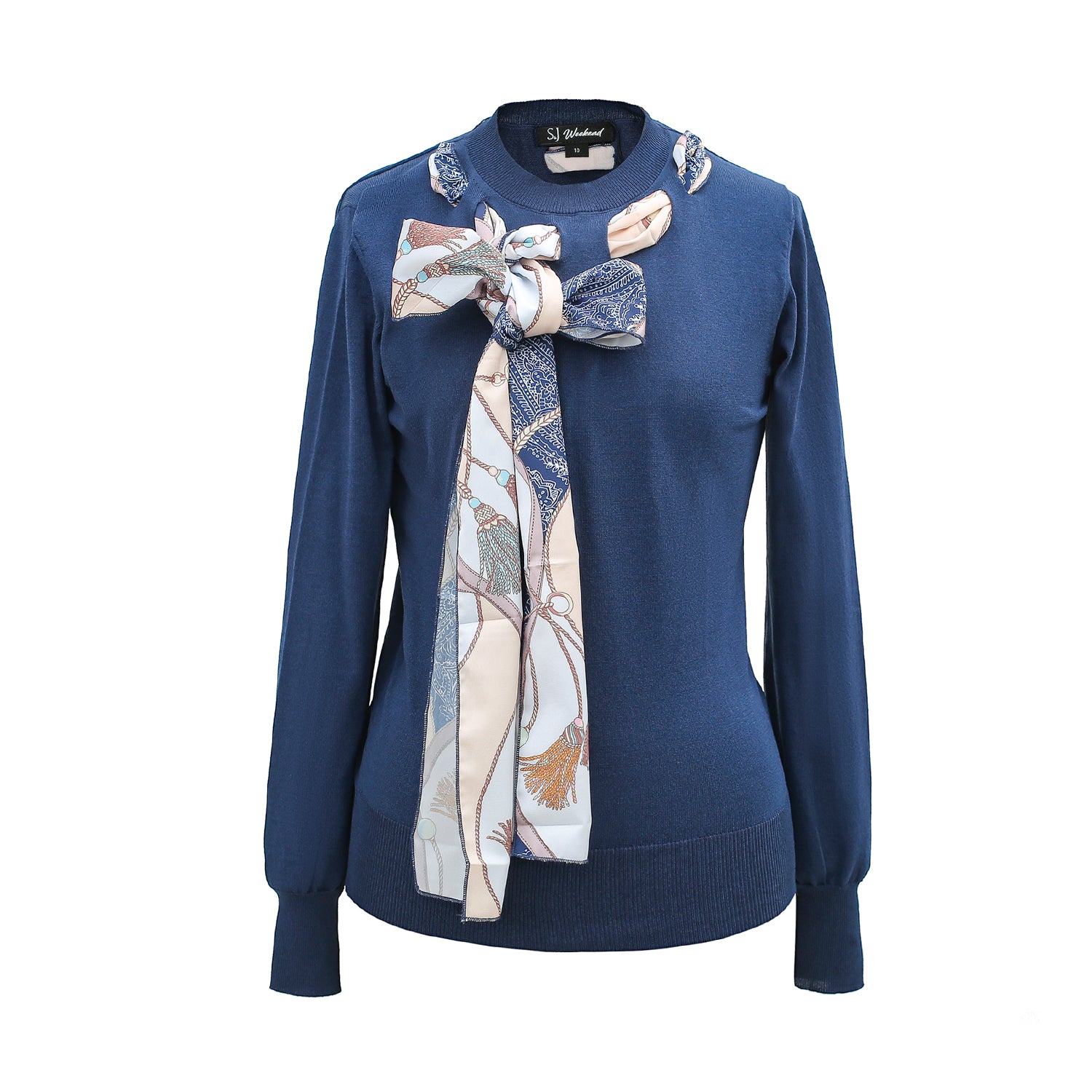 Pull col lavallière