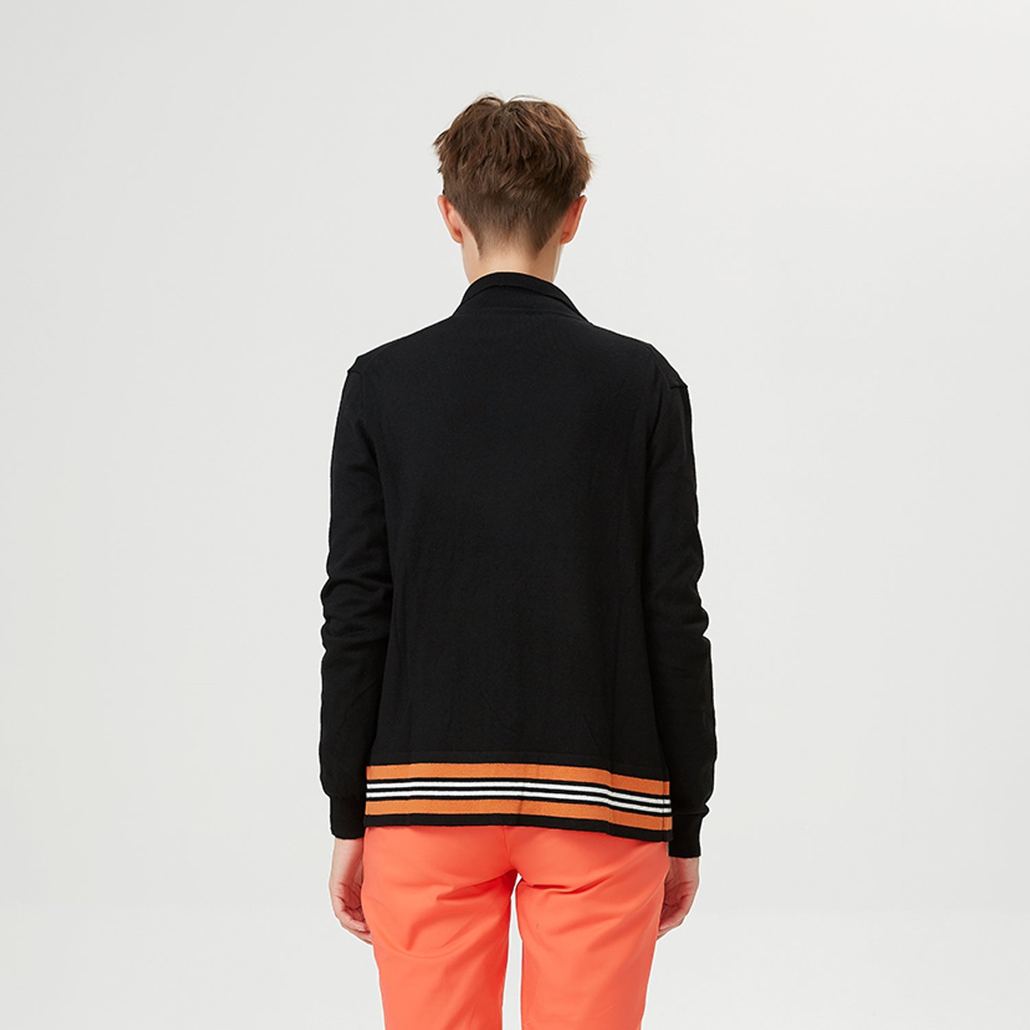 Cardigan à bords contrastés