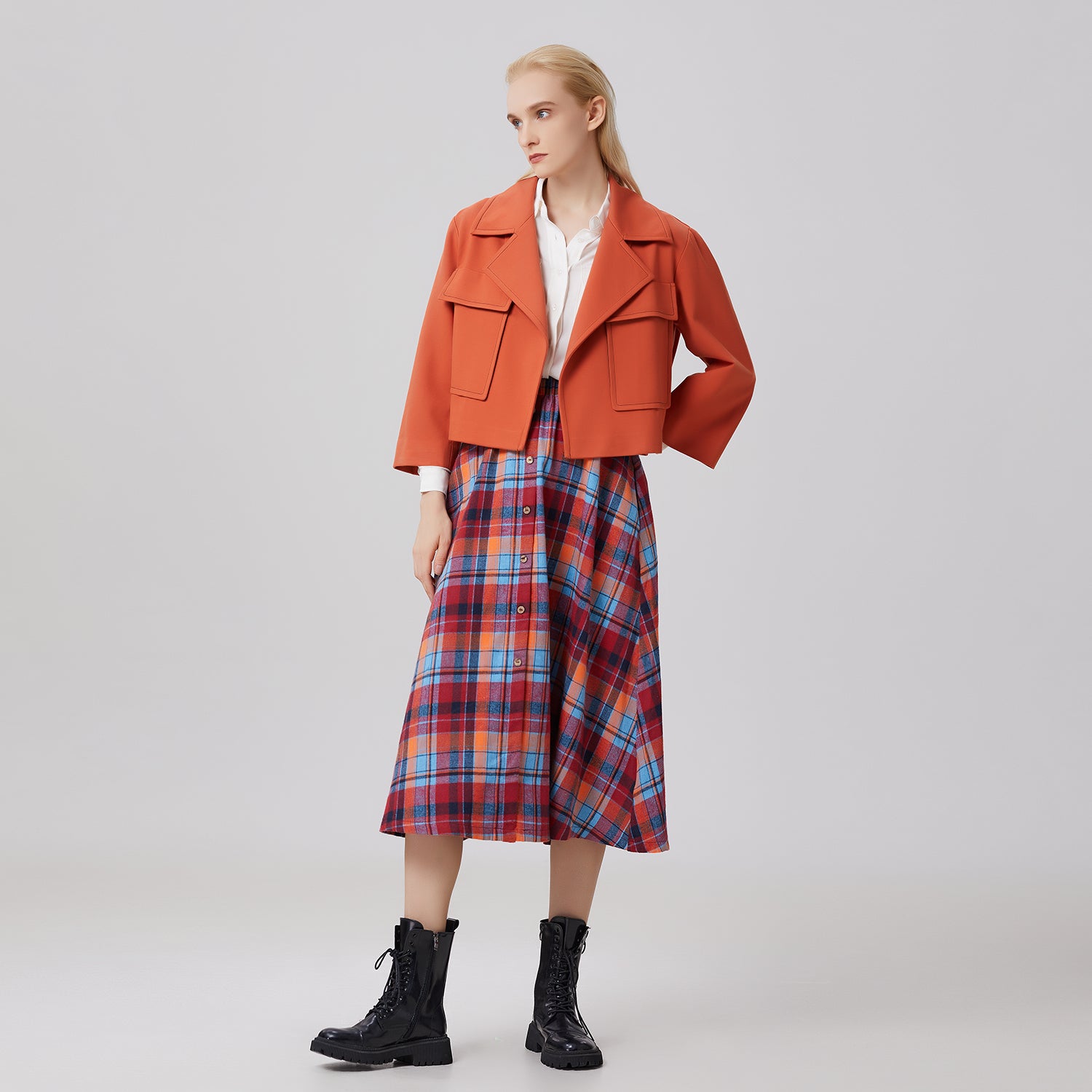 Veste courte à larges poches