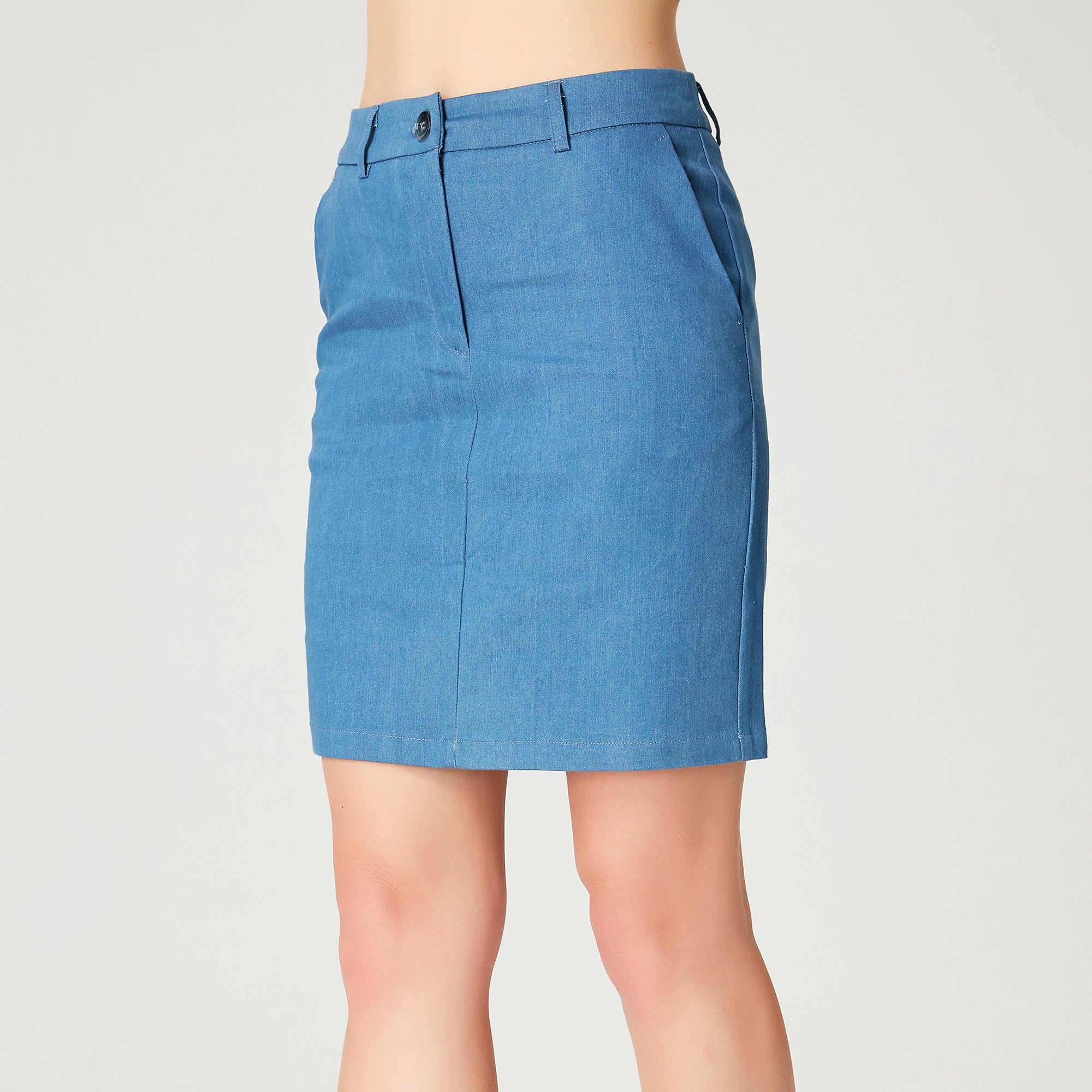 Jupe courte jean stretch denim