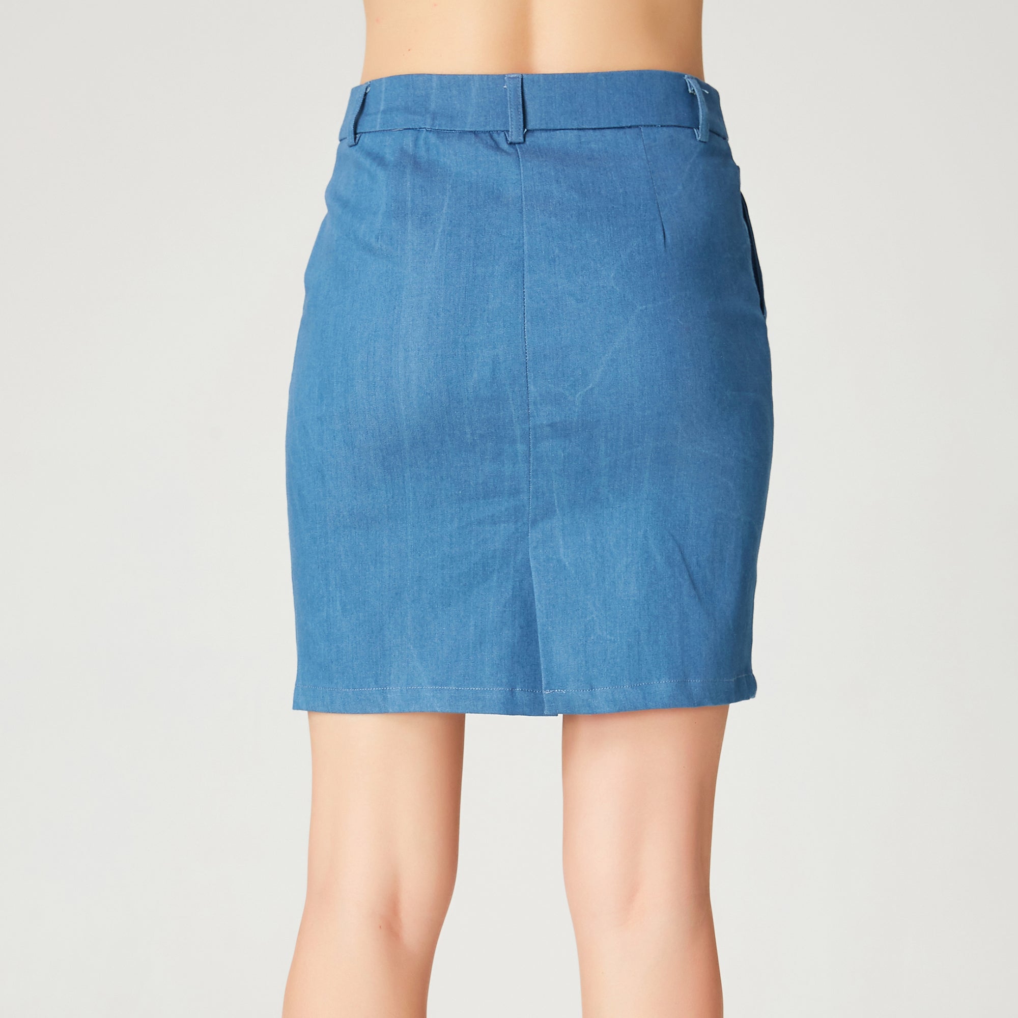 Jupe courte jean stretch denim