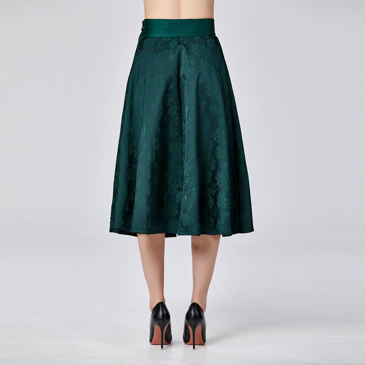 Jupe évasée en jacquard