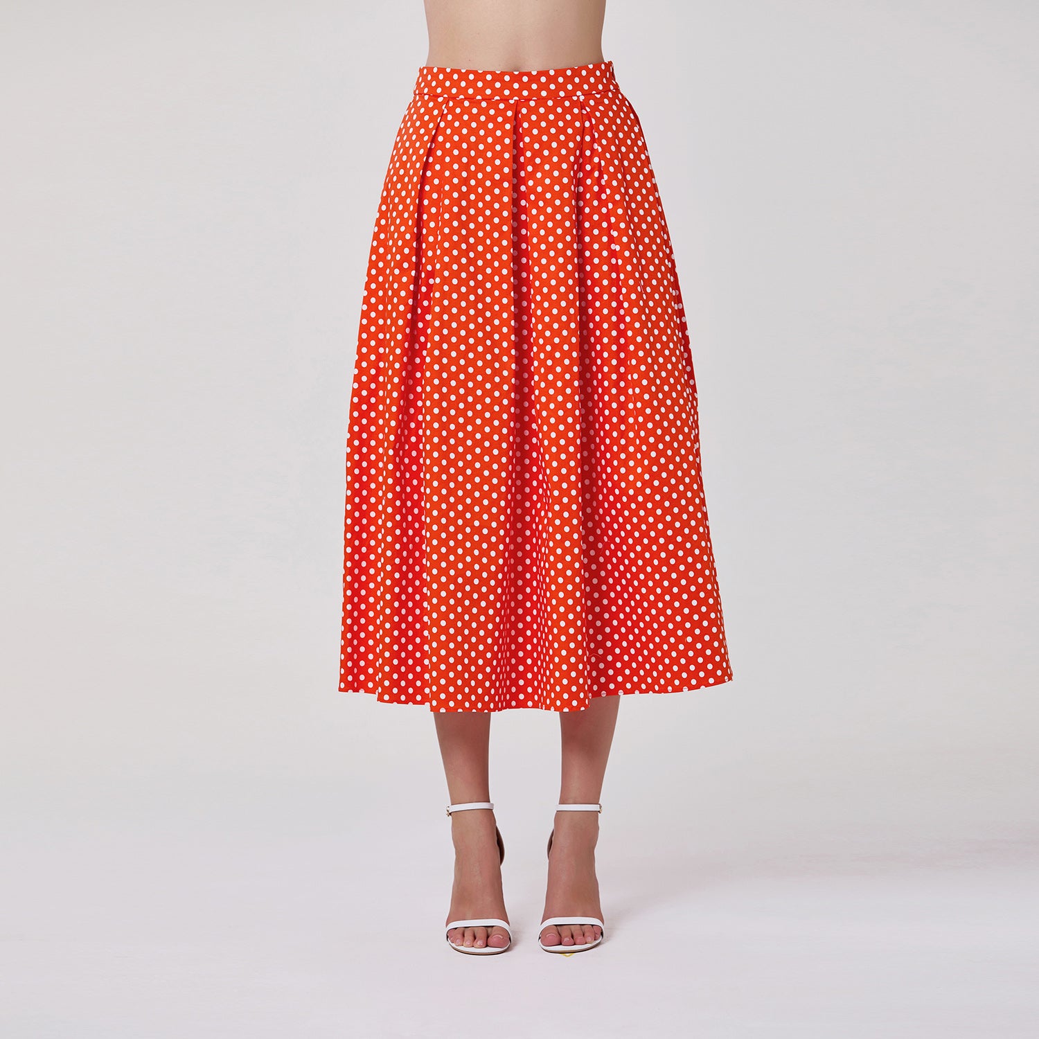 Jupe midi évasée à pois - Smart & Joy