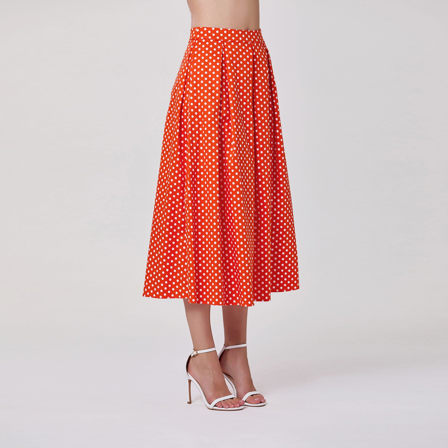 Jupe midi évasée à pois - Smart & Joy