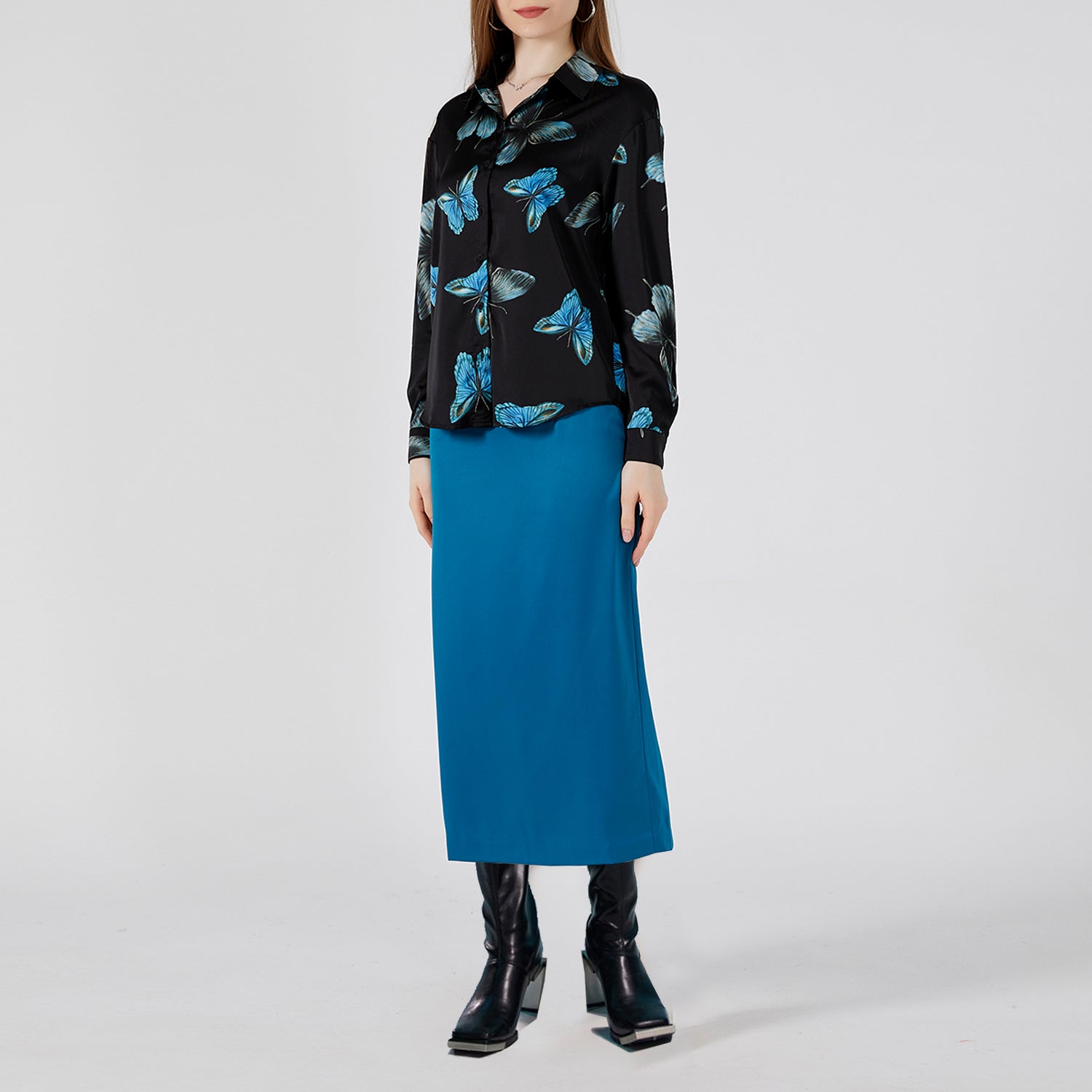 Jupe droite midi