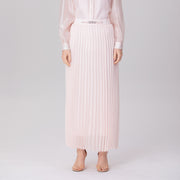 Jupe plissée en organza