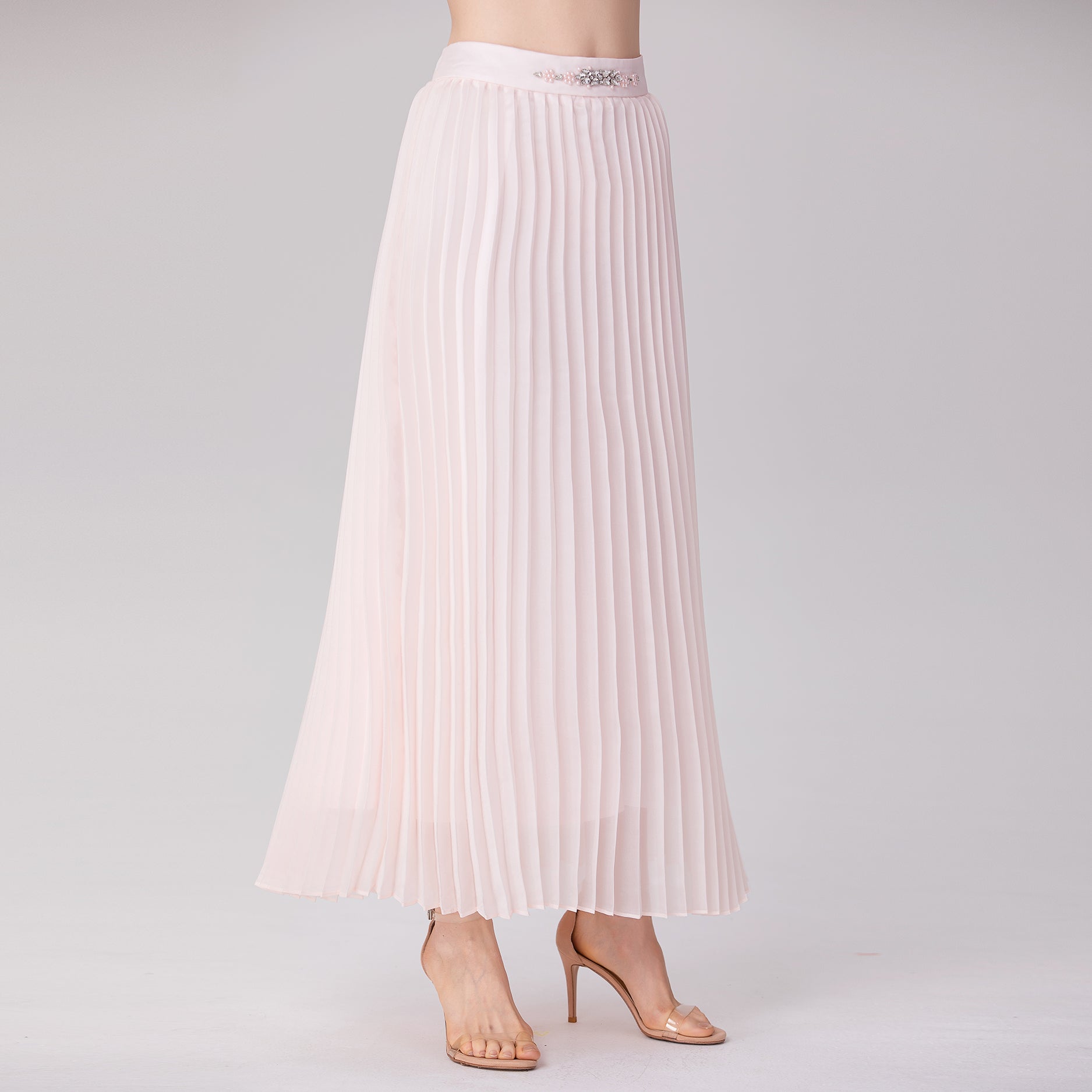 Jupe plissée en organza