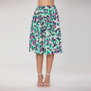 Jupe midi plissée à imprimé floral - Smart & Joy