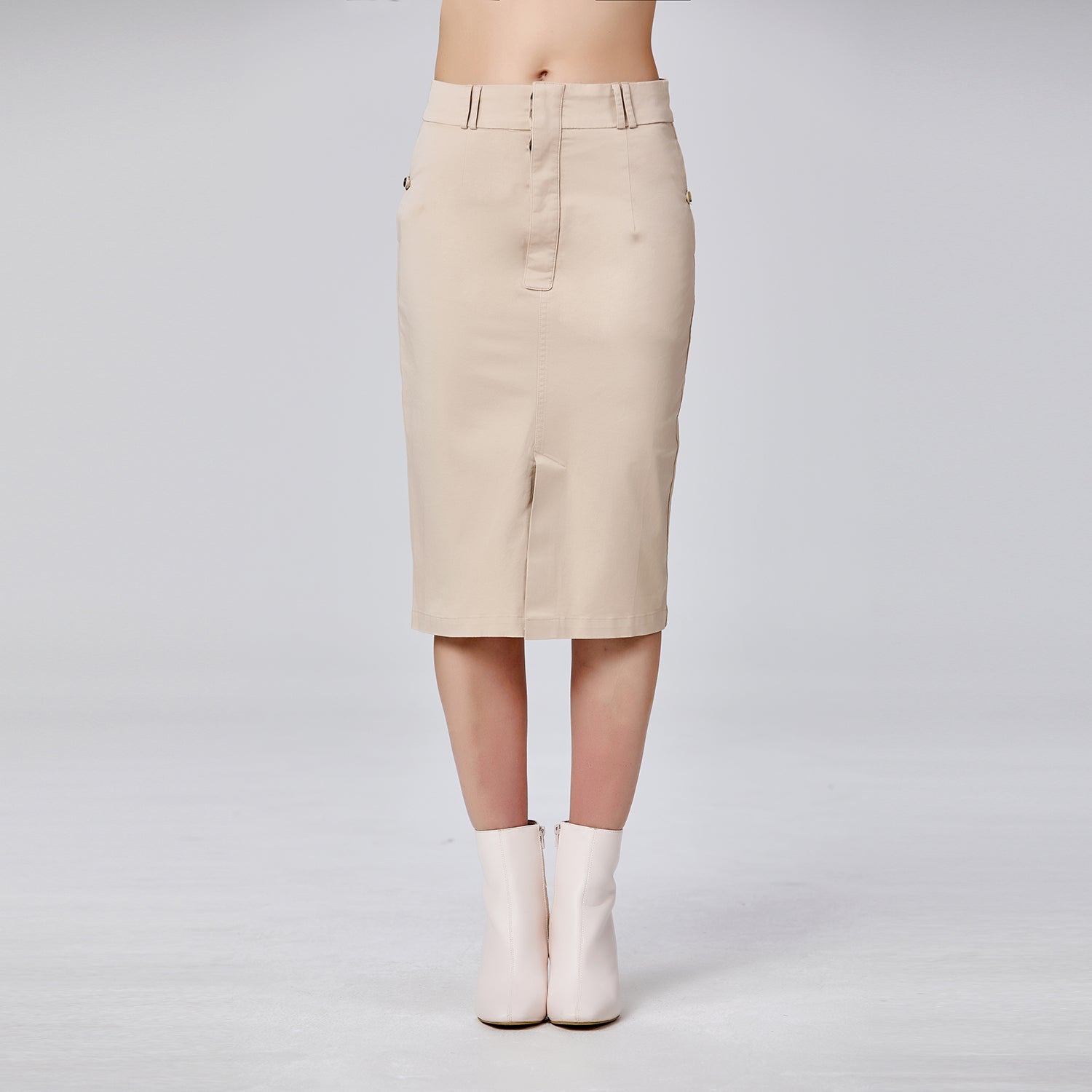 Jupe crayon en coton