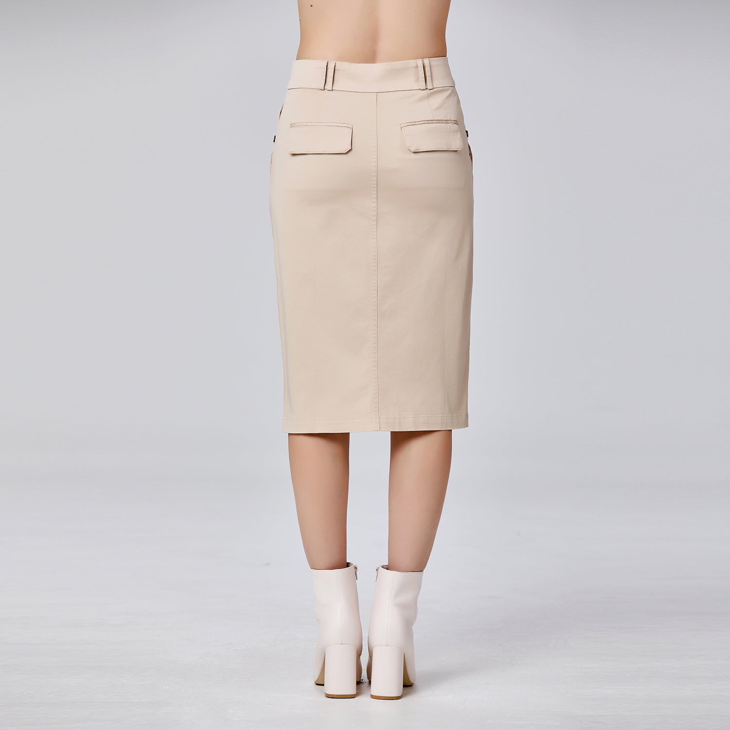 Jupe crayon en coton