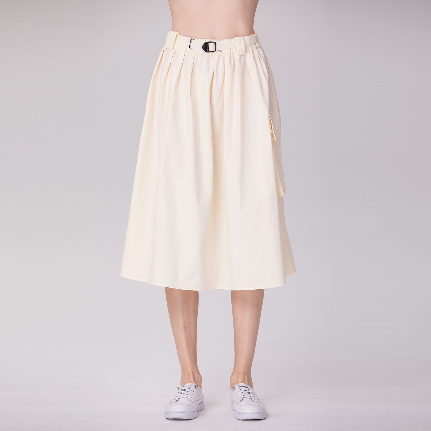 Jupe évasée en coton