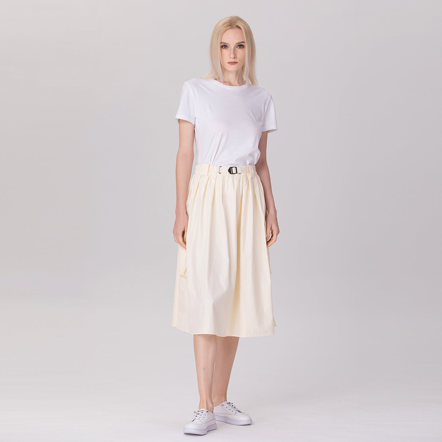Jupe évasée en coton
