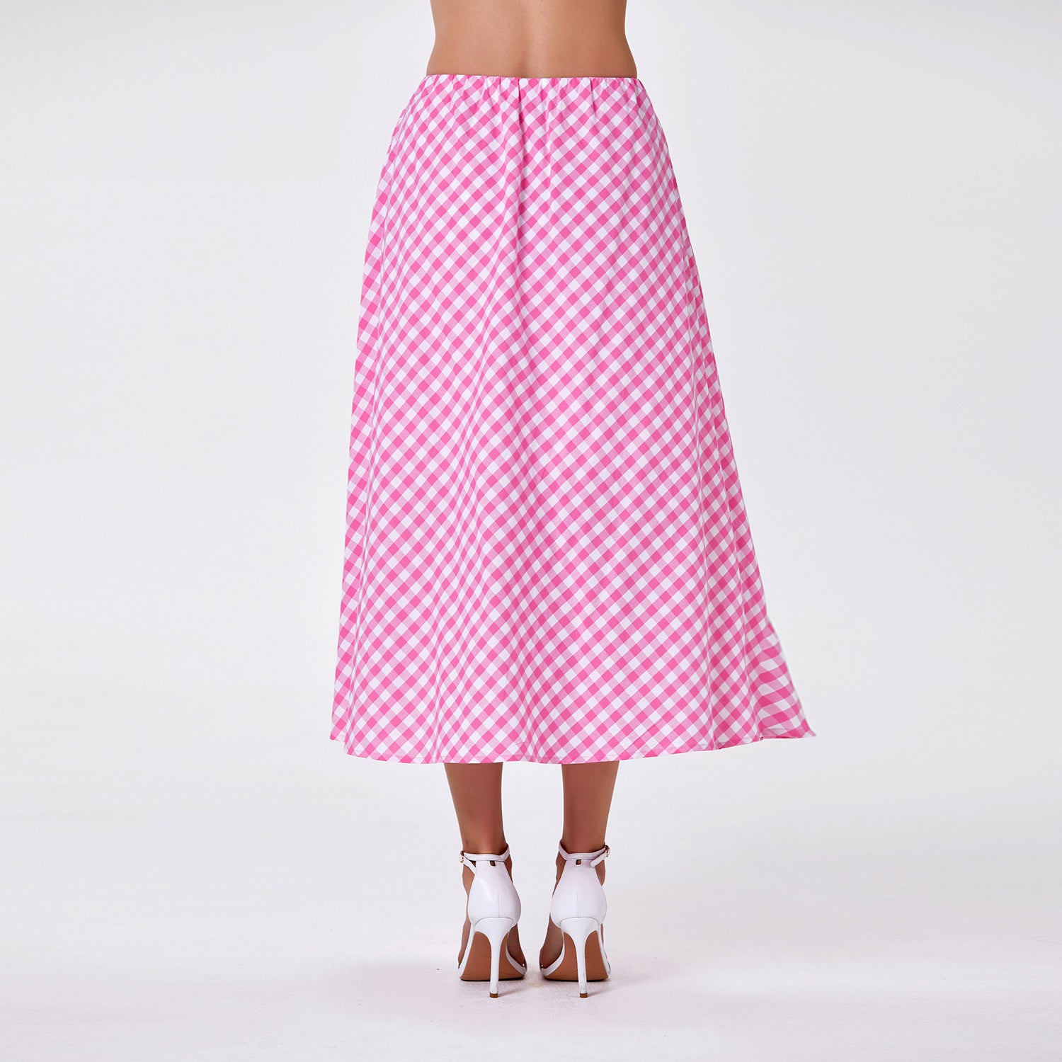 Jupe midi en coton avec poches