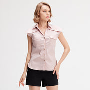Chemise sans manche à rabats aux épaules - Smart & Joy