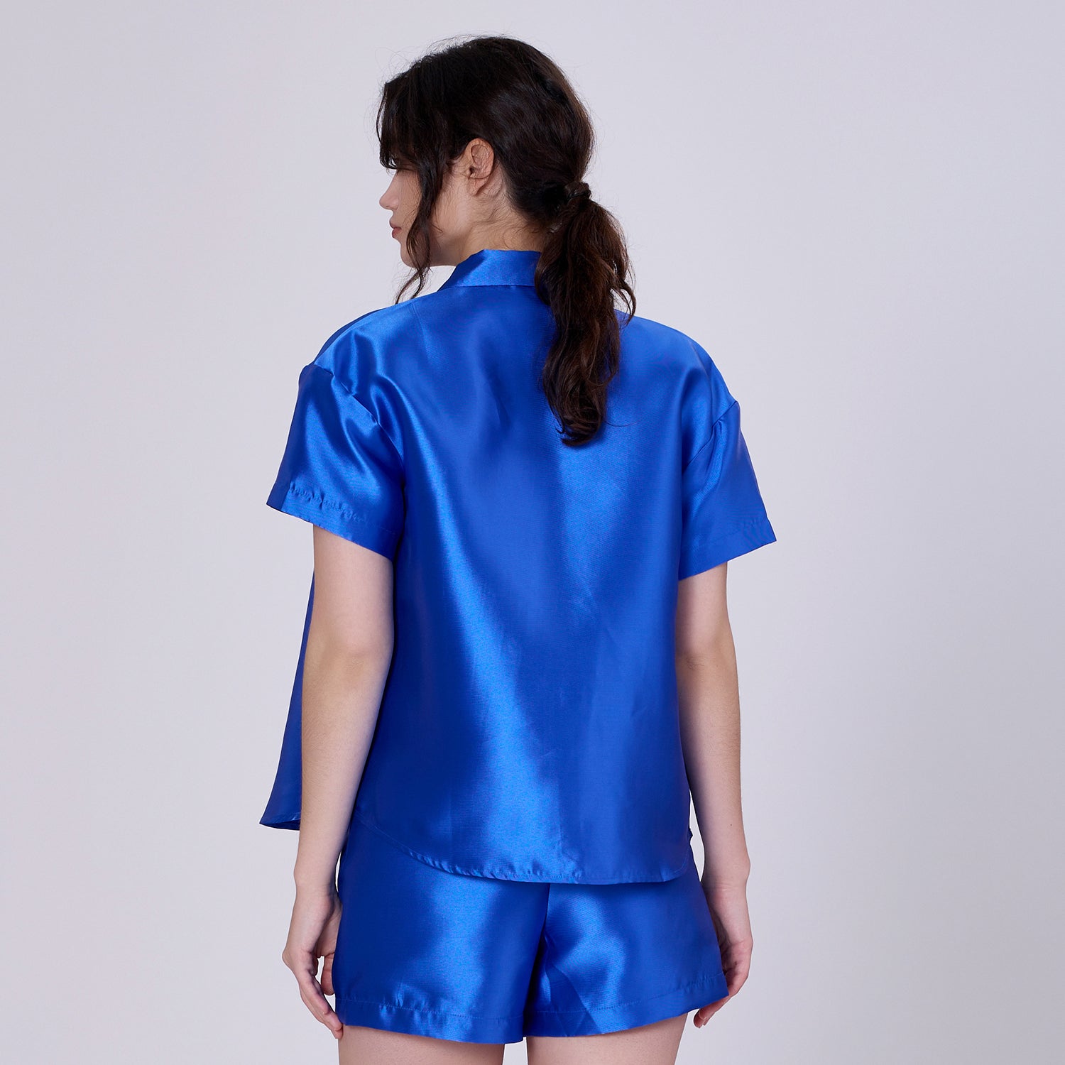 Chemise manches courte en taffetas