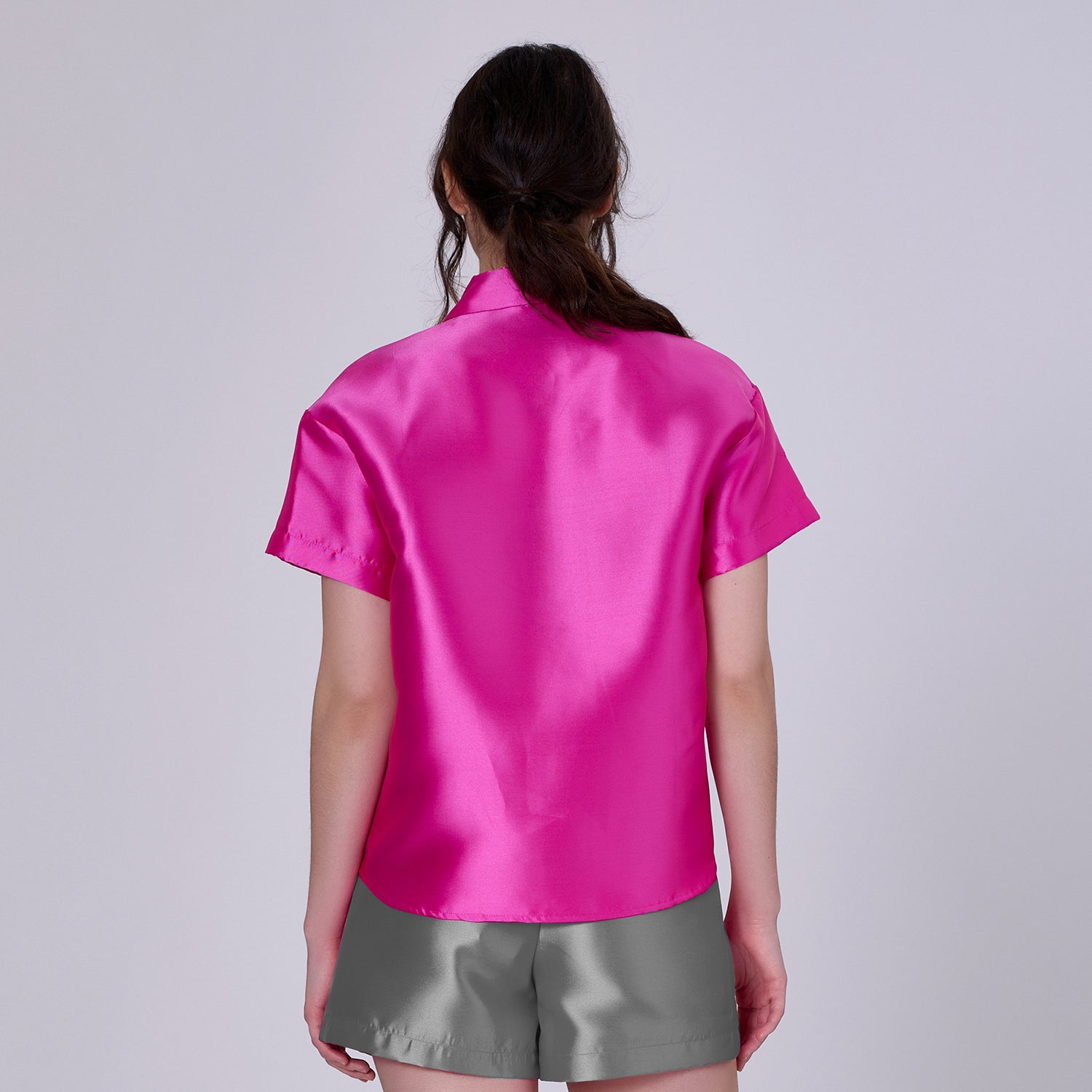 Chemise manches courte en taffetas