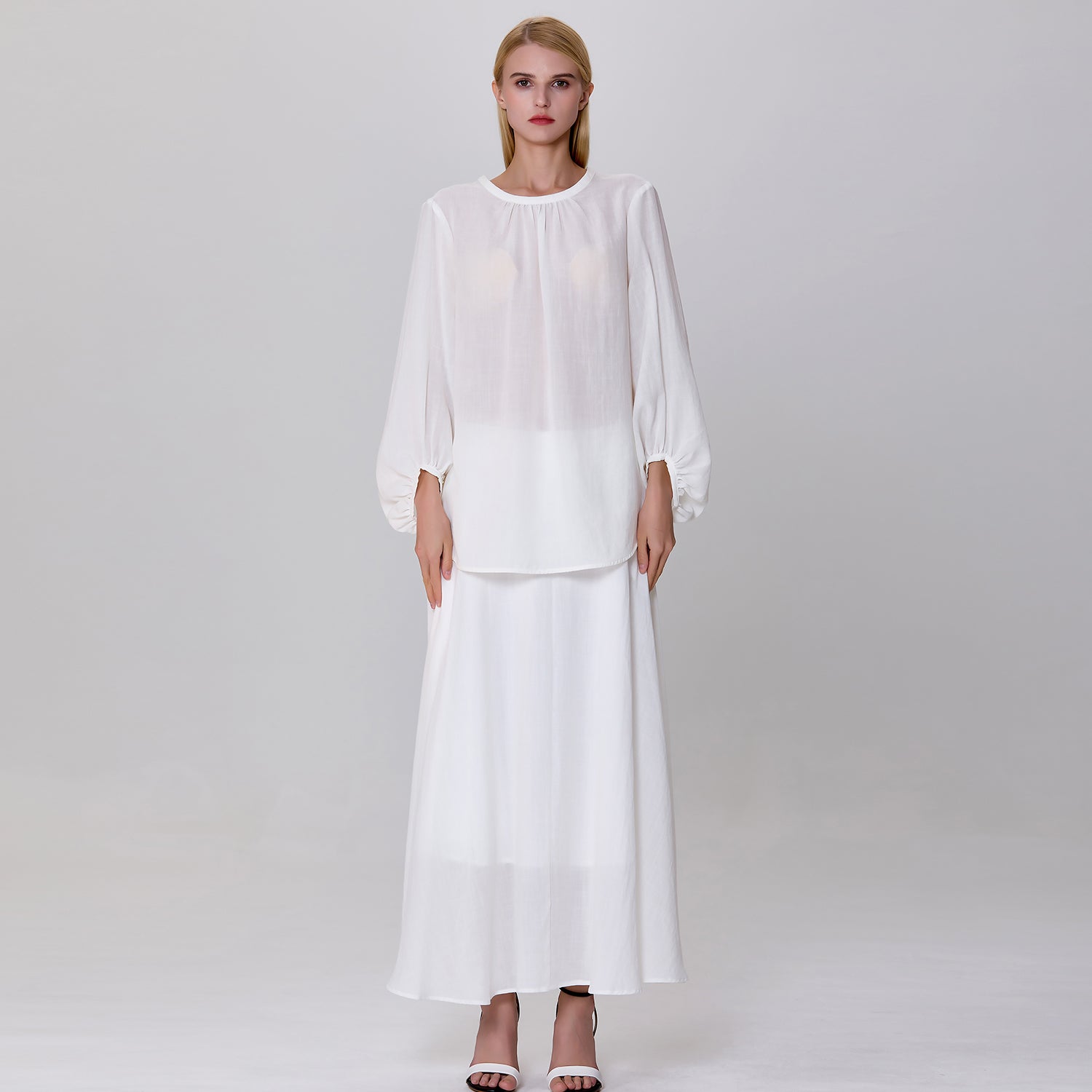 Blouse légère à col rond