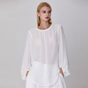 Blouse légère à col rond