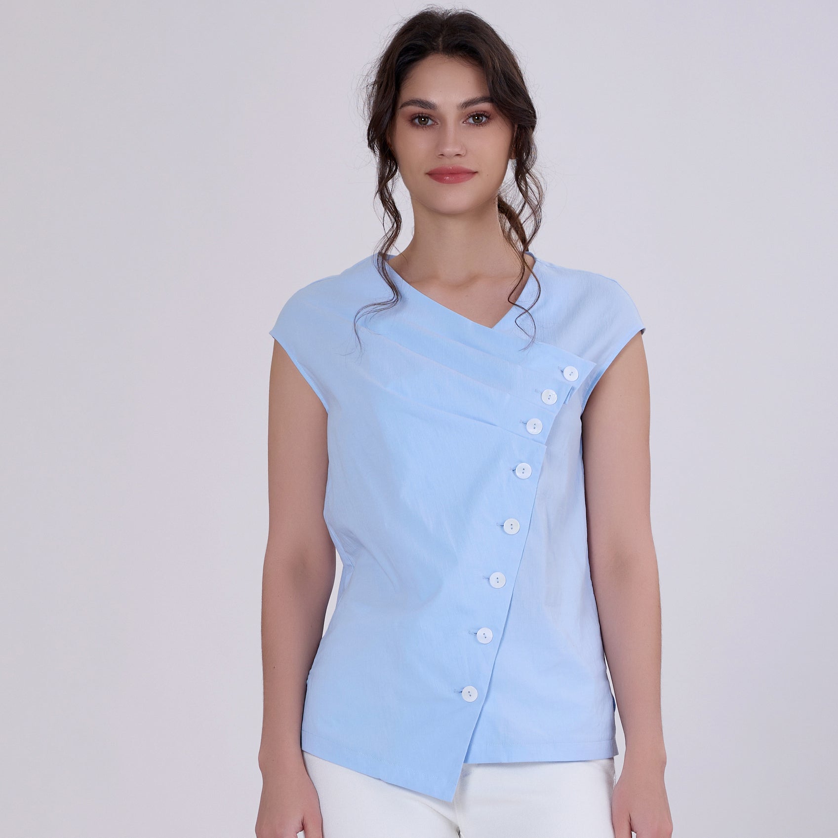 Top portefeuille asymétrique à plis