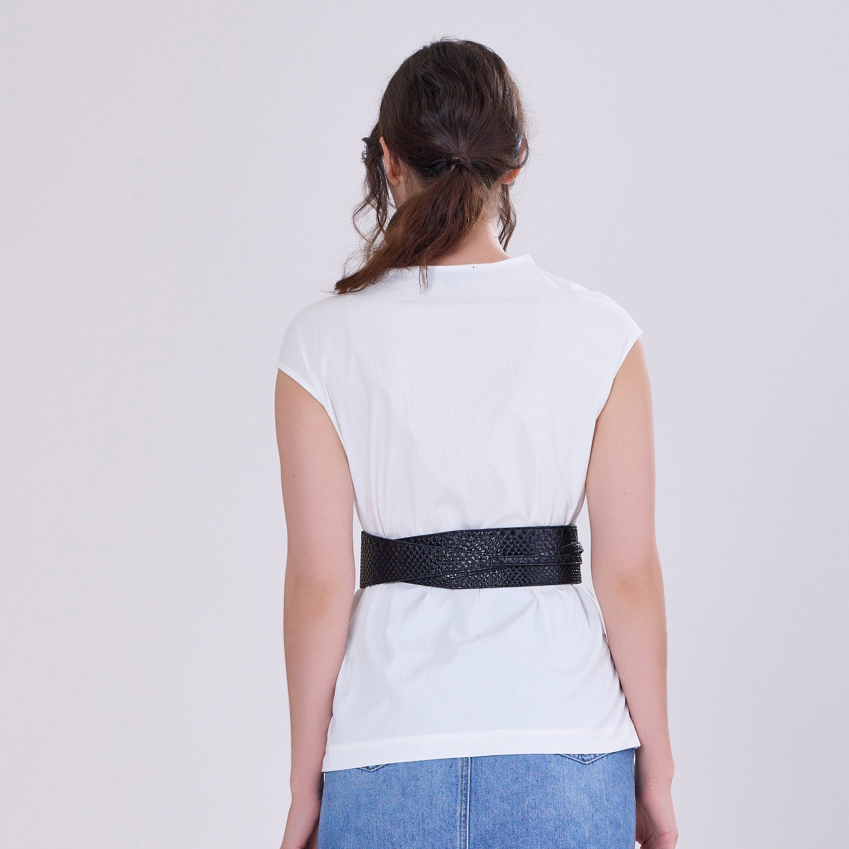 Top portefeuille asymétrique à plis