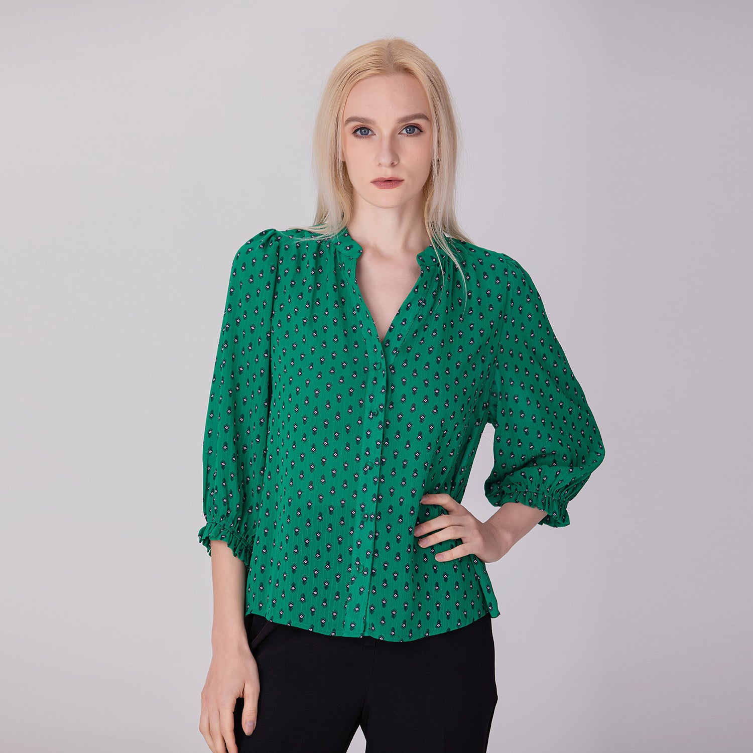 Blouse imprimée boutonnée - Smart & Joy