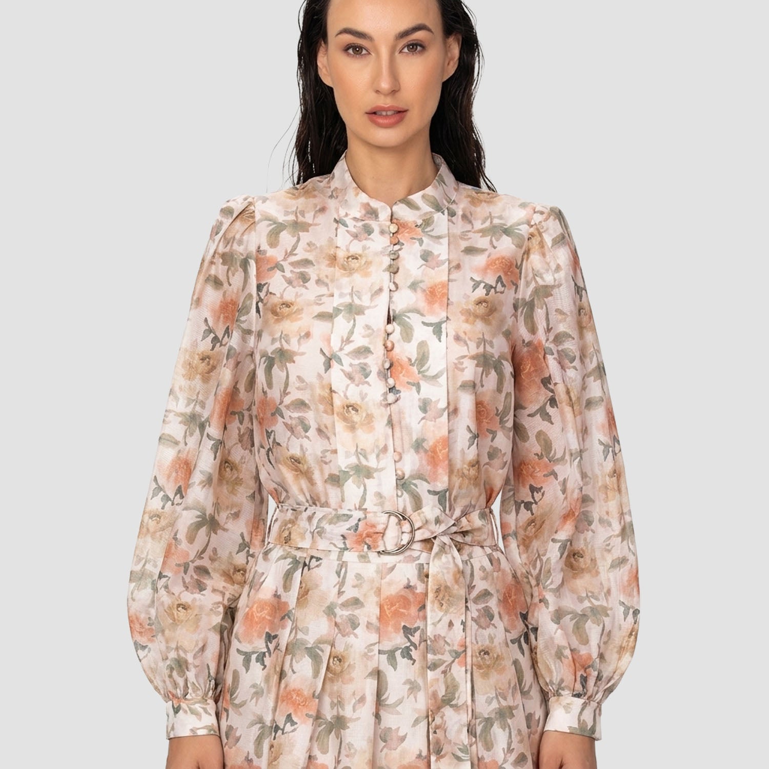 Chemise ceinturée à imprimé fleuri - Smart & Joy