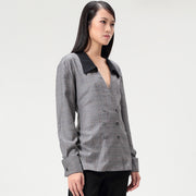 Chemise longue à double boutonnage