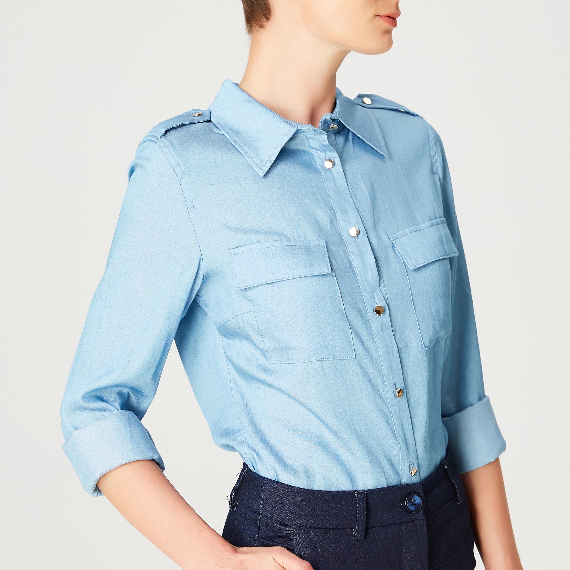 Chemise basique imitation jean