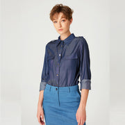 Chemise basique imitation jean