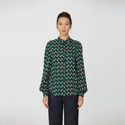 Chemise à imprimé géométrique