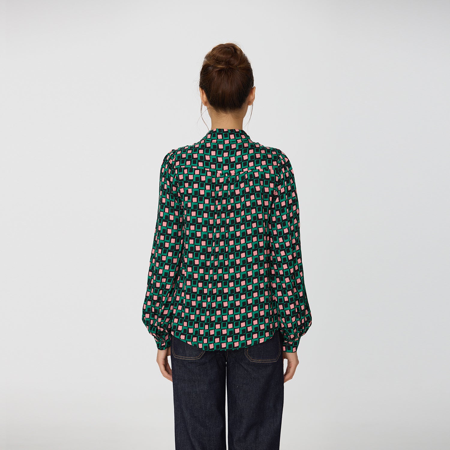 Chemise à imprimé géométrique