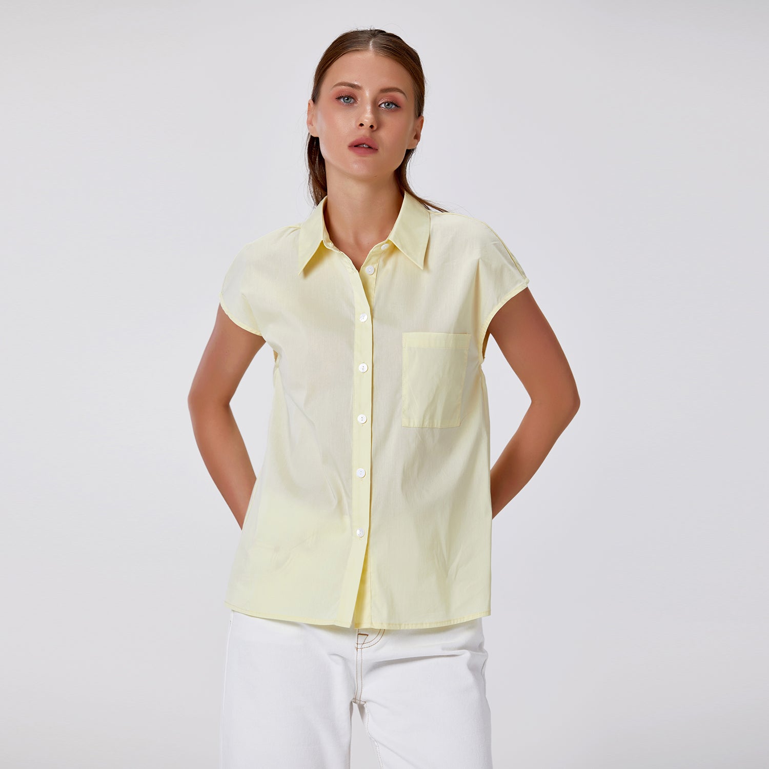 Chemisier manches courtes classique