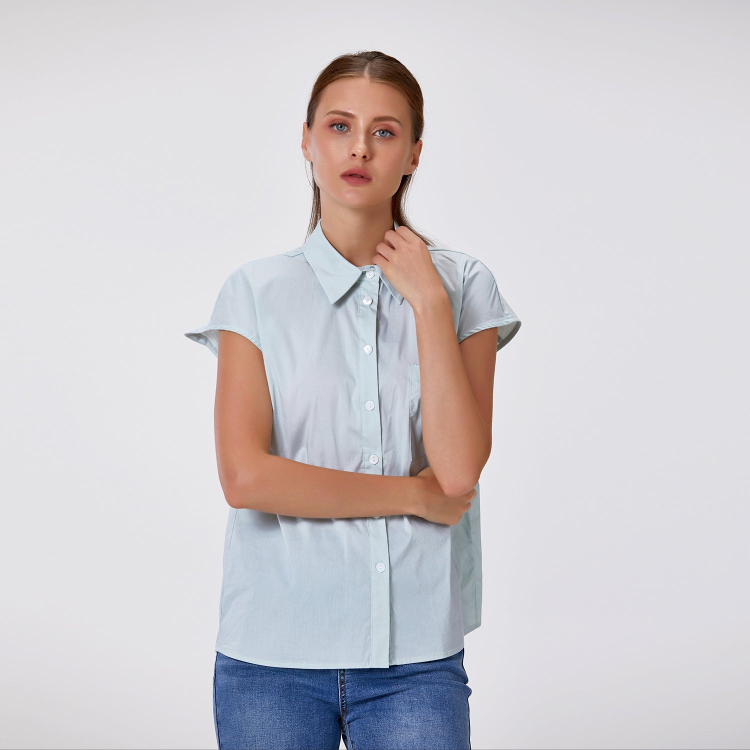Chemisier manches courtes classique
