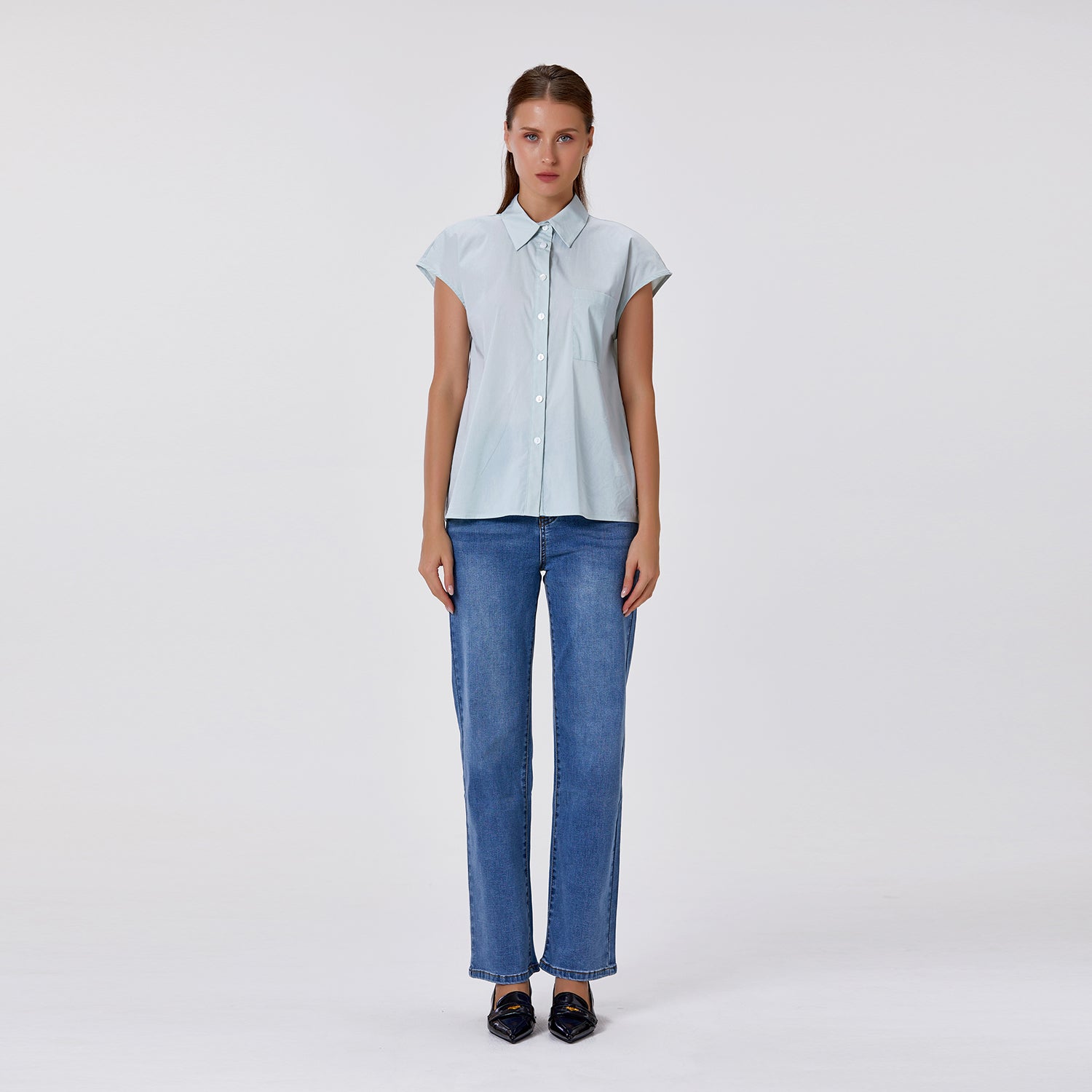 Chemisier manches courtes classique