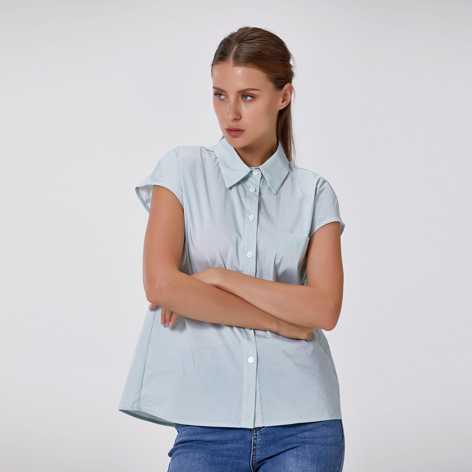 Chemisier manches courtes classique
