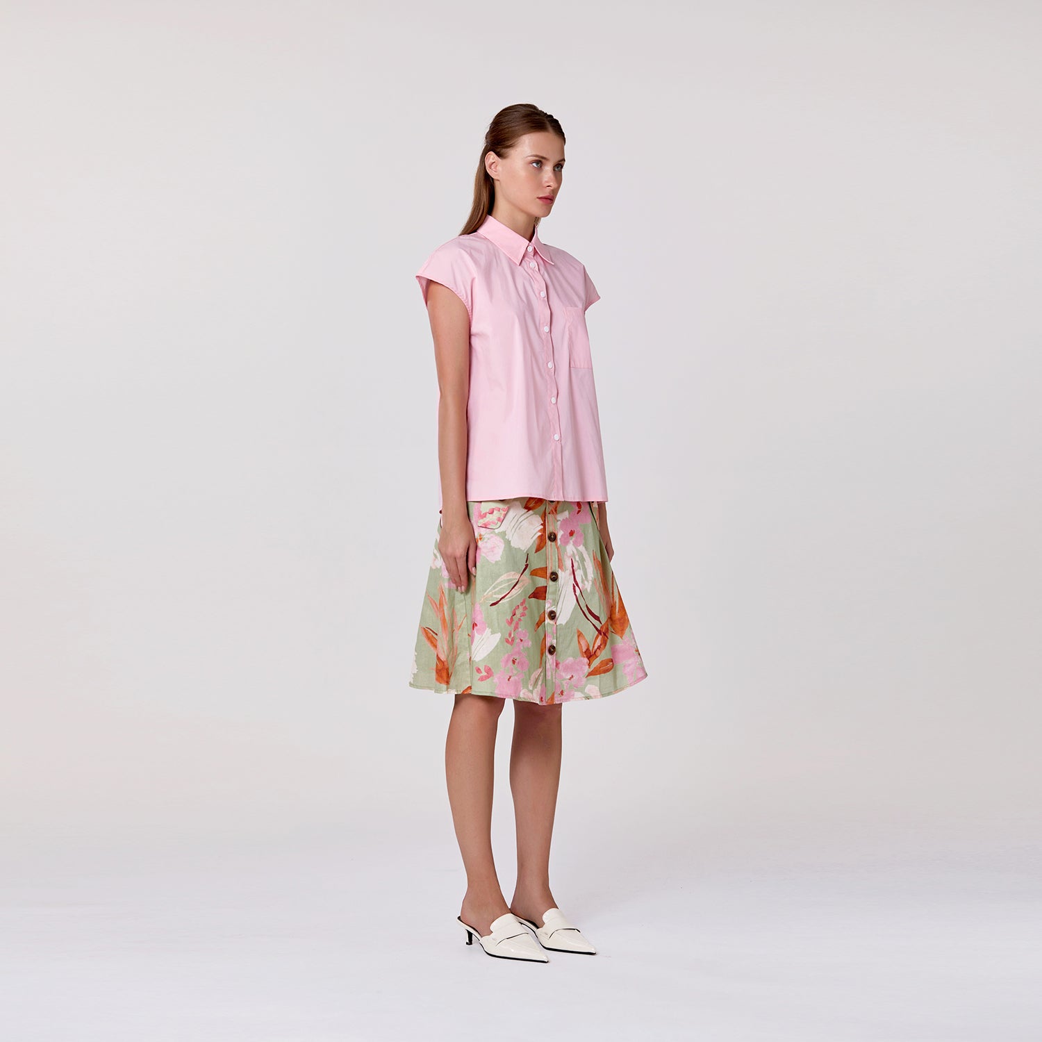 Chemisier manches courtes classique