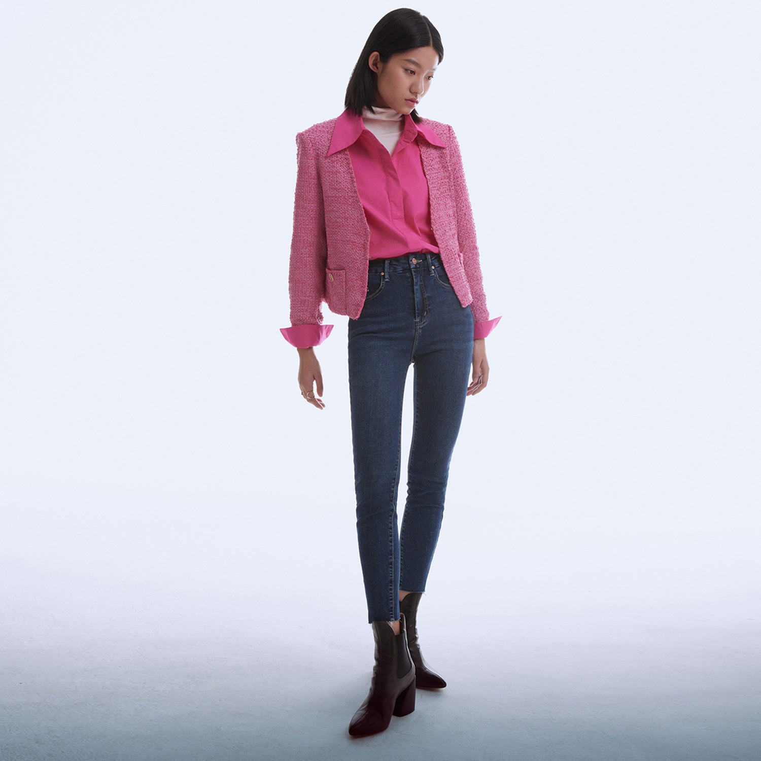 Veste courte tweed
