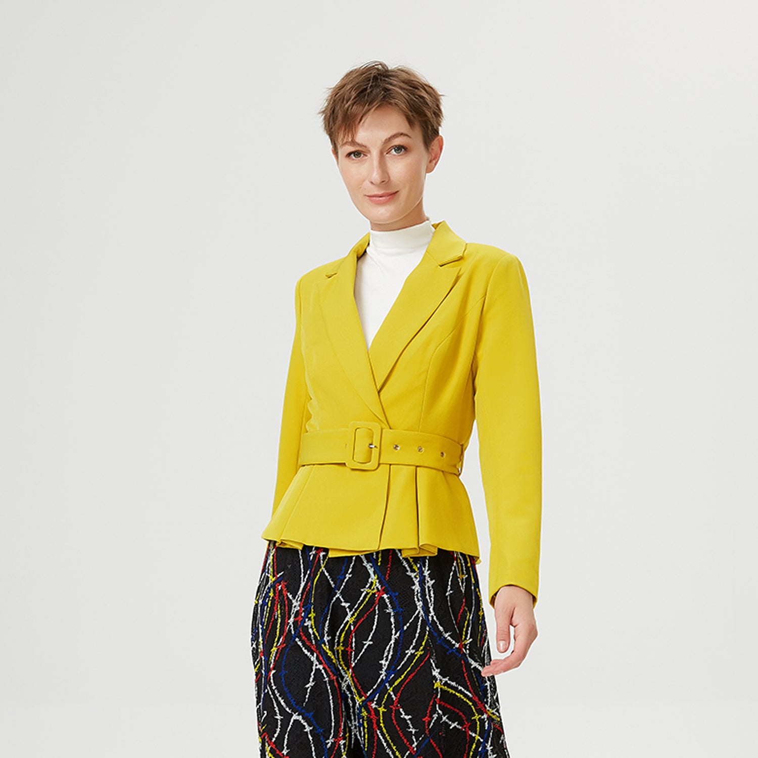 Veste tailleur à basques