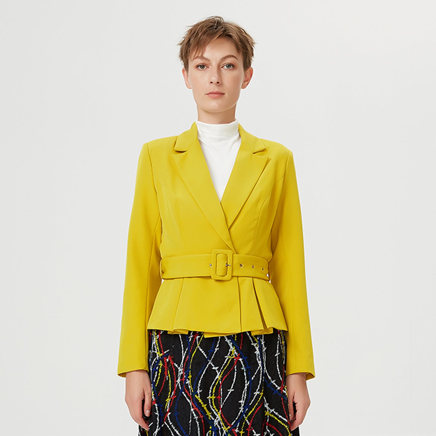 Veste tailleur à basques
