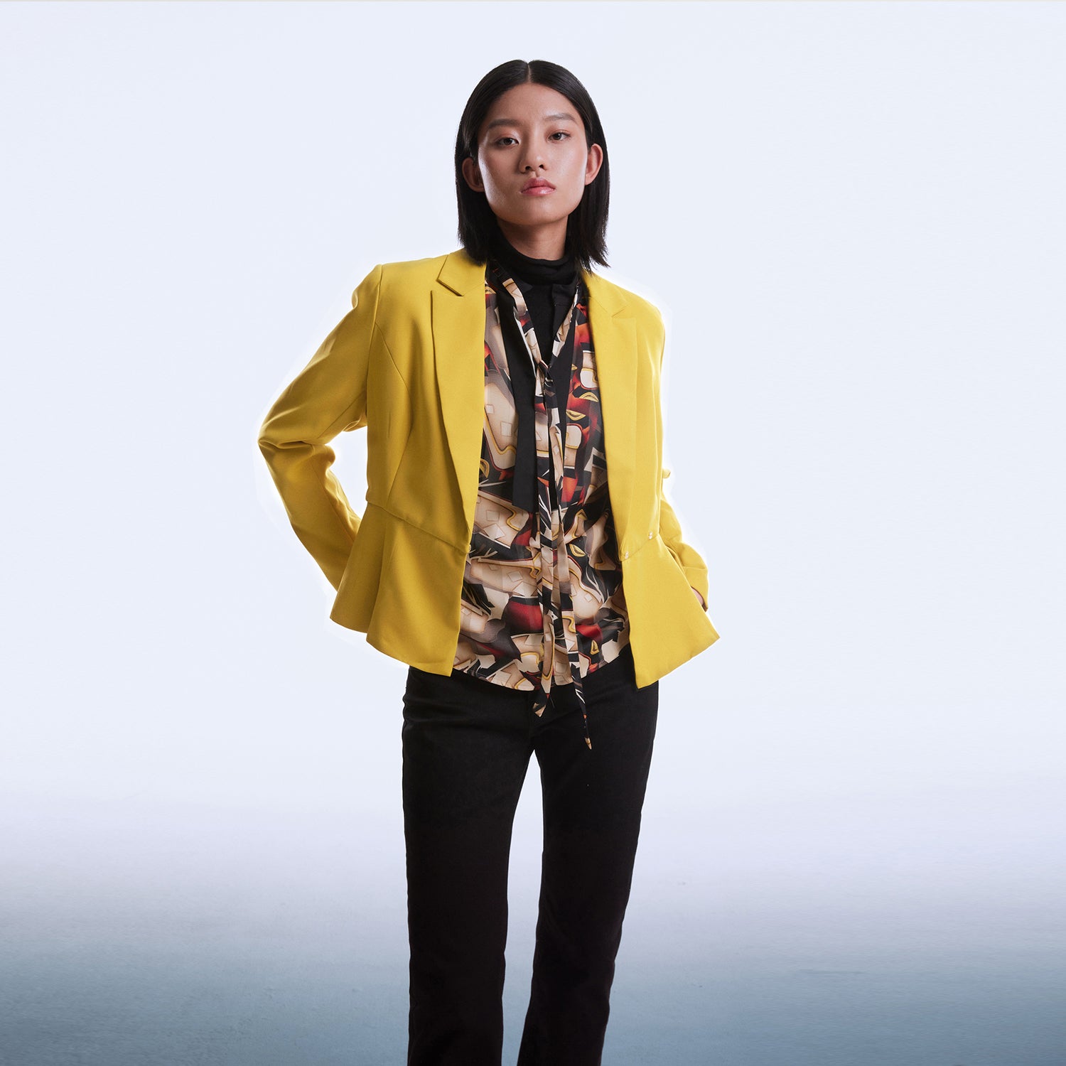 Veste tailleur à basques